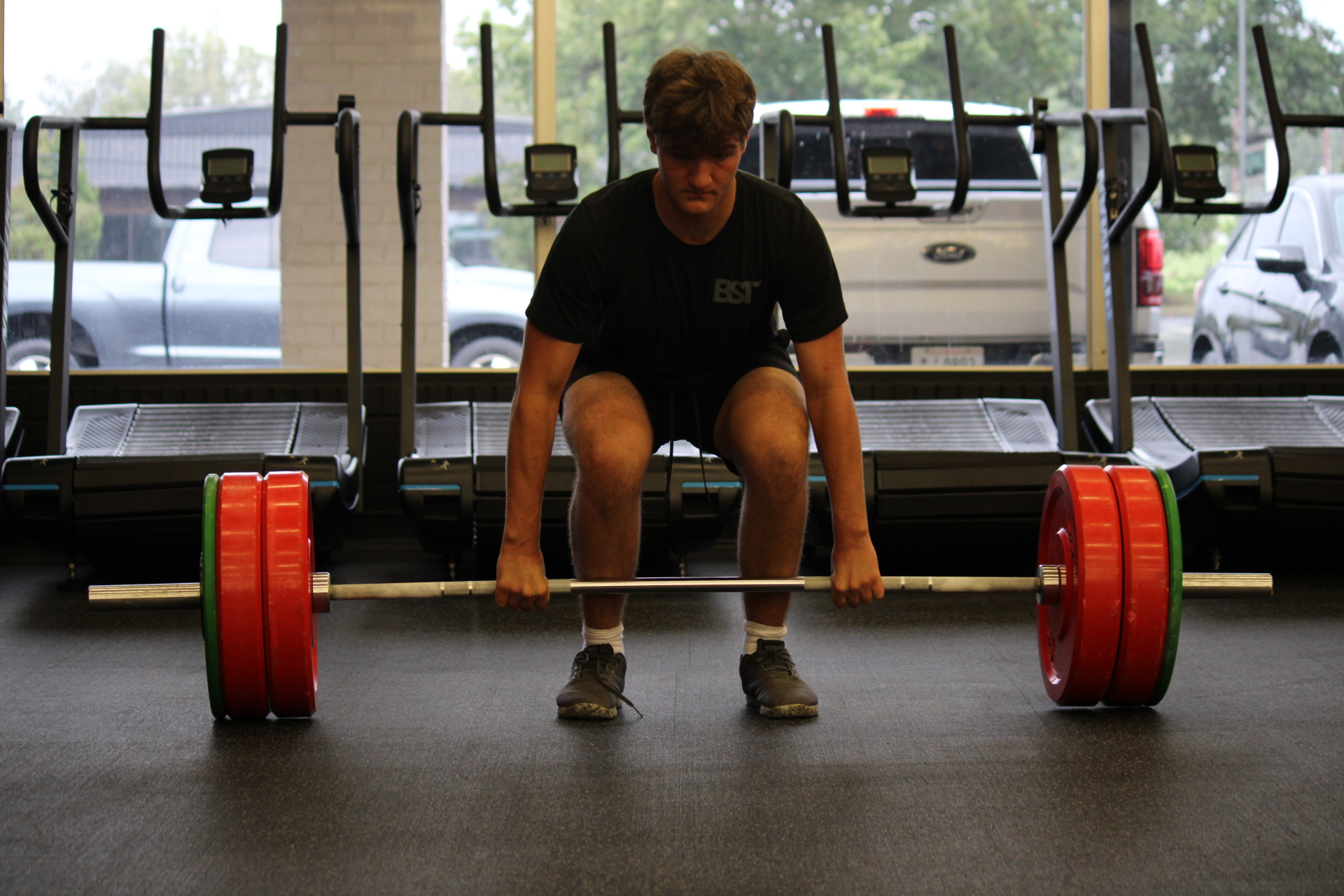 A young athlete training at The Performance Center in Collierville