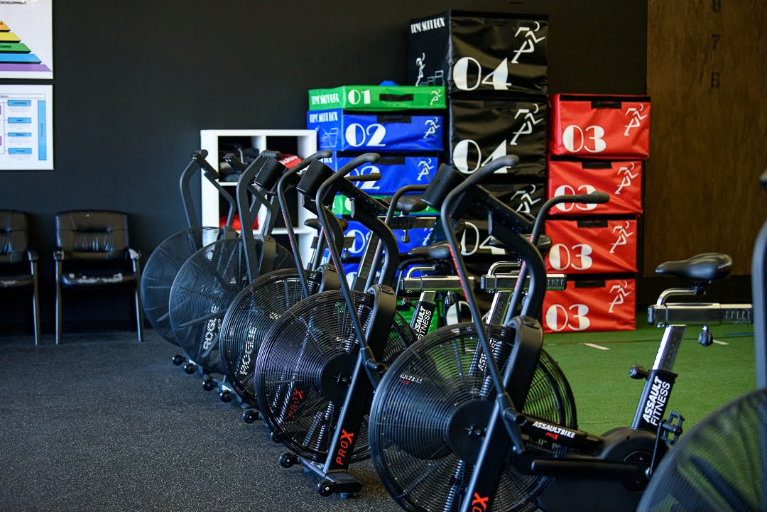 Youth athletes training together